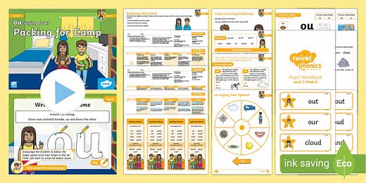'ou' saying /ow/ Lesson Pack - Level 5 Week 8 Lesson 1