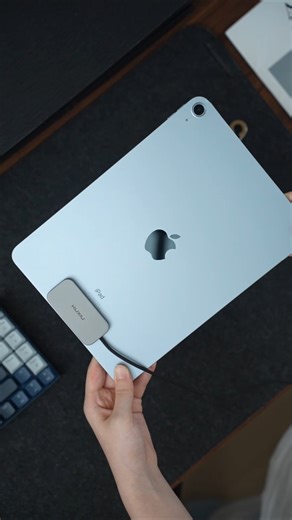 Just a snap, your iPad's only usb-c port is free. #ipad #ipadrepair #productivity #iPadAccessories #ipadpro | KUXIU