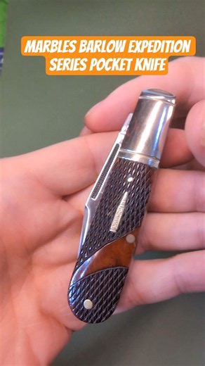 Marble's Exhibition Series Barlow Pocket Knife in Gunstock Bone