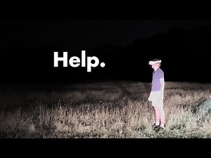 playing fnaf VR in a field