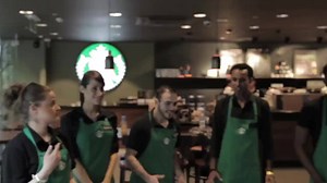 Here's Toro and his team from Starbucks in action! | The Deaf Health Charity SignHealth