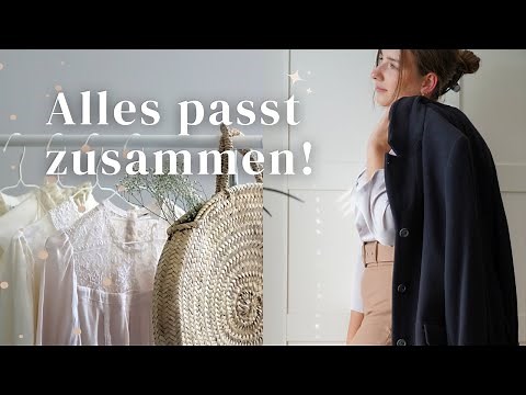 Minimalistische Herbst Garderobe - Capsule wardrobe erstellen, ausmisten + alles anprobieren