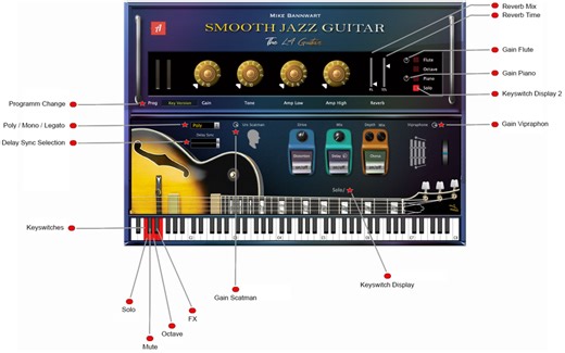 Smooth Jazz Guitar by Audiolounge Soft - Sample Playback Engine Plugin VST VST3 Audio Unit