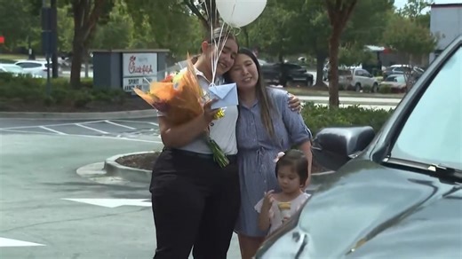 'My instincts just kicked in' | Chick-fil-A worker jumps into action to save little girl choking on coin