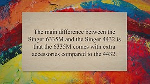 Singer 6335m vs. 4432