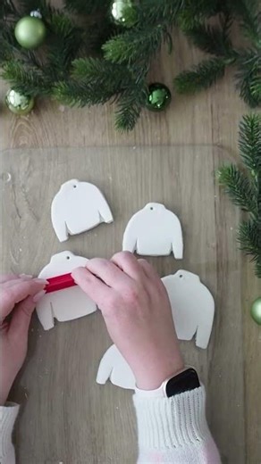 Handmade gift tags made from FIMOair light 💙🪶