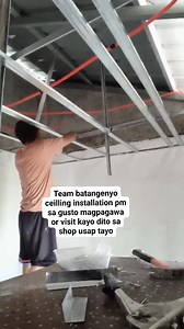 team batangenyo ceiiling installation pm sa gusto magpagawa or visit kayo dito sa shop usap tayo Part 7 | Batangas metal and stainless fabrication