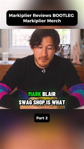 Markiplier Reviews BOOTLEG Markiplier Merch (P2) #markiplier #fyp #viral #1millionviews #fypシ