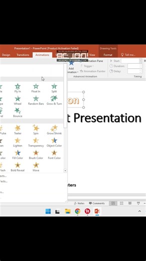 Text per Animation kaise lagaye | Powerpoint Tips| #shortsfeed #ytshorts #powerpoint