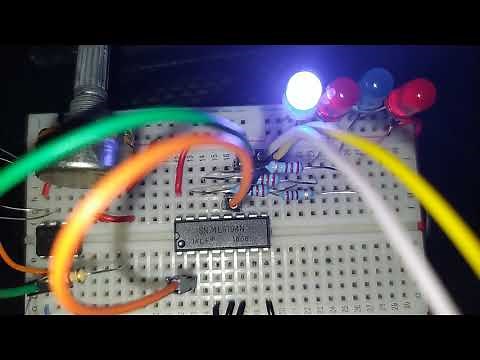 Registro de desplazamiento universal (SN74LS194)