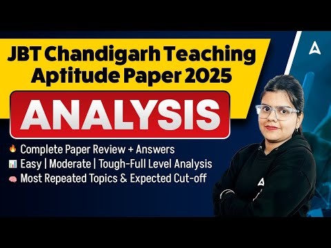 JBT Chandigarh Exam Analysis | JBT Chandigarh Answer Key 2025 | JBT Chandigarh Paper Solution