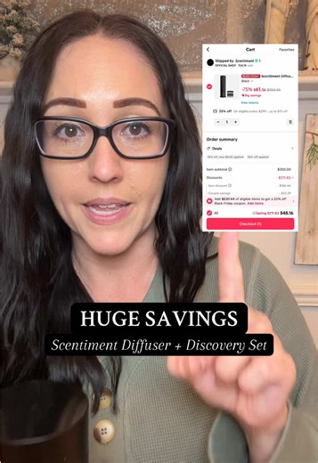 Big savings in the Scentiment Diffuser which includes a Discovery Set! #scentiment #diffuser #tiktokshopblackfriday #tiktokshopcybermonday
