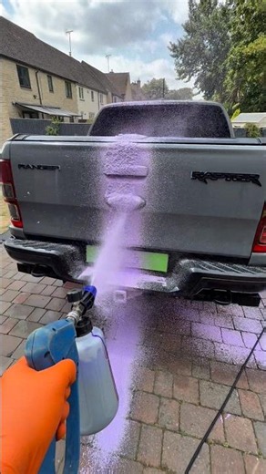 Satisfying POV Snow Foam Wash 💦 Ford Ranger Raptor Monster Truck #satisfying #asmr #detailing
