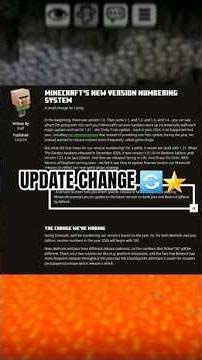 New Minecraft Update Version Number Explained 🤯 #minecraftfacts #minecraftindia #gaming