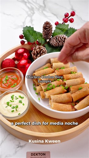 Chicken Cordon Bleu Lumpia Recipe with Creamy Béchamel