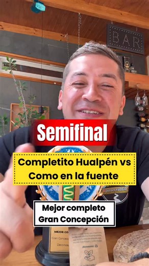 @mejorcompletogranconcepcion | 📍Semifinal @elcompletito_hualpen vs @comoenlafuente en el @mejorcompletogranconcepcion 🤏 Todos a votar 🇨🇱#concepcion #completo... | Instagram