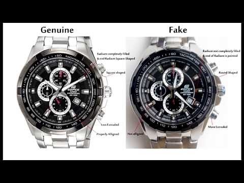 Casio Edifice EF-539D-1AV Genuine vs Fake