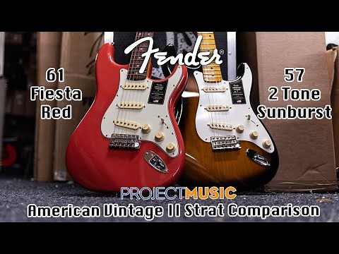 Fender American Vintage II Strat Comparison - 57 vs 61