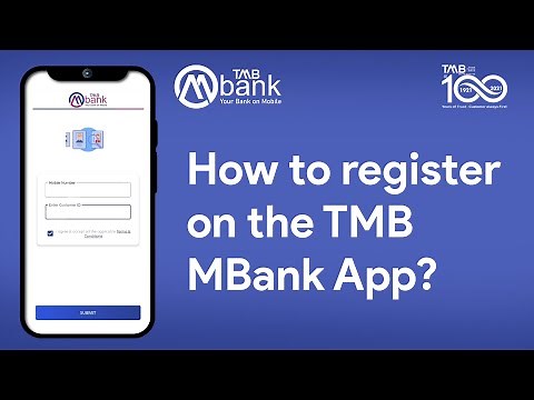How to register your account on the TMB MBANK APP?