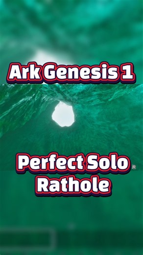 Ark Genesis 1 Perfect Solo Rathole #arkshorts
