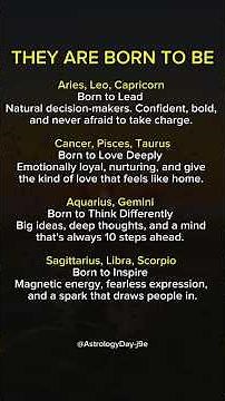 Born To Be: What Each Zodiac Is Truly Mades For #zodiac #zodiacsigns #astrology #horoscope #tarot