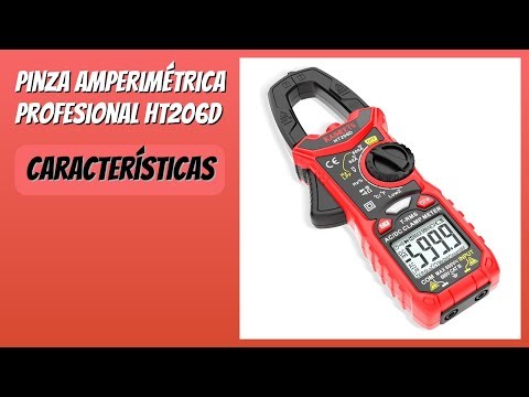 RESEÑA (2025) : Pinza Amperimétrica Profesional HT206D. DETALLES