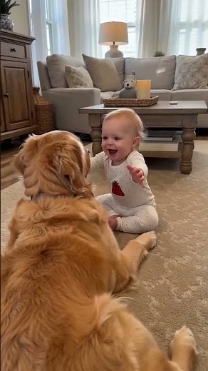 We Practiced Mama We Practiced Dada She Looked At The Dog And Said His Name 🐕👶💛