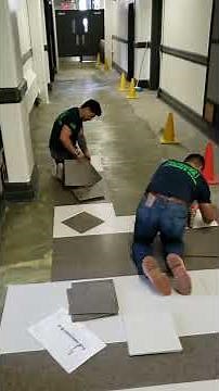 Armstrong VCT (Vinyl Composition Tile) installation in NYC
