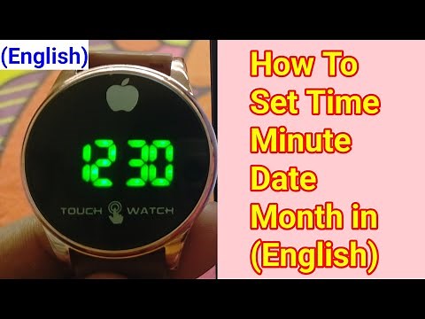 how to set time in touch watch | touch watch time set (English)