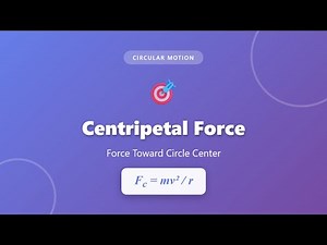 Centripetal Force Explained: Force Toward Circle Center | Circular Motion Physics
