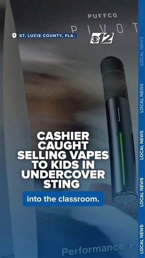 4.3K views · 25 reactions | VAPE SHOP BUST | One cashier, who sold a vape without checking the agent's ID, was surprised when deputies and supervisors entered the store to issue her a court summons for selling to a minor. Read more: https://bit.ly/48KloDm | CBS 12 News | Facebook
