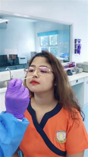 How swab tests are performed. A simple reminder why you should stay at home. Meshaket 🥺😅 #covid #covidswabtest #swabtest #rt-pcr