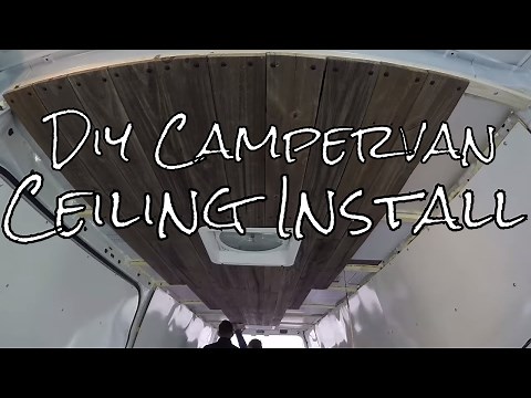 Installing Campervan Ceilings 🚐 | DIY Campervan Build