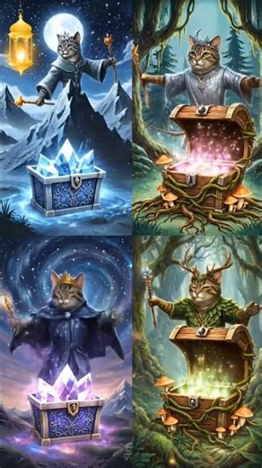 "Far-away kingdom, magical dresses, and an unexpected love story… 🐱👑✨"