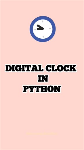 "Build This Fun Python Project in 5 Minutes! 😱🐍" | Digital Clock ⏰#coding #memes #shorts #funny