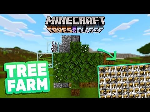 Minecraft Bedrock: Simple Beginner Tree Farm 1.18 || Resource Friendly ||(PE,PS4,Xbox,Switch,Win 10)