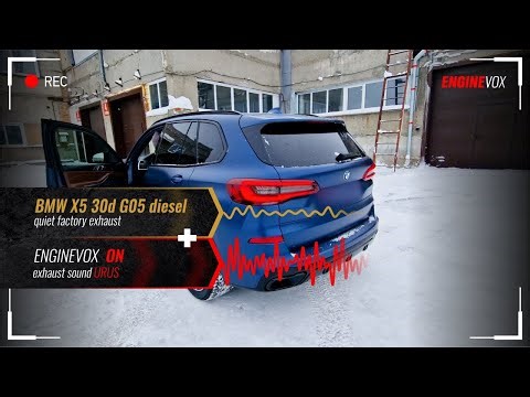 Electronic active sound exhaust system BMW X5 30d G05 diesel #ENGINEVOX