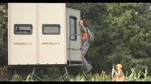 Made in the USA, this Muddy Striker blind is the perfect hide for the gun or crossbow hunter. Side by side orientation allows for additional hunters a view like never before. Order yours today; https://bit.ly/2TuEPZa | Muddy Outdoors