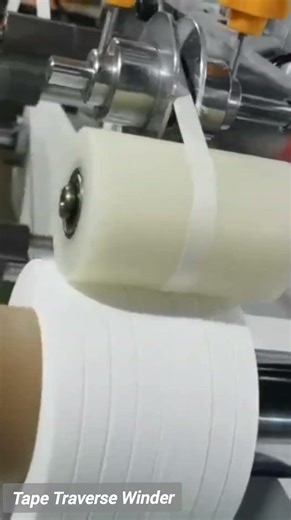 High Speed Aluminum PET Tape Traverse Winder - Spooling Machine Operation #spoolingmachine #winder