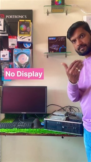 HP PC Fan Running at Full Speed But No Display? 😱 | No Display Problem Fix #shorts