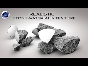 Cinema 4D Material Tutorial - Realistic Stone Material & Texture in Cinema 4D