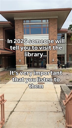 In 2026 someone will tell you to visit the library…it’s very important that you listen to them. Trust us. It’s not just about the books 📚 ✨ #lovemylibrary #publiclibraries #libraryloversmonth | New Berlin Public Library