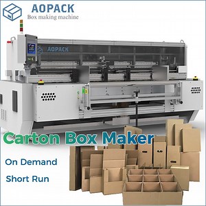 The-Ultimate-Solution-for on-Demand Short Run Box Production Aopack Cardboard Automatic Box Maker Machine
