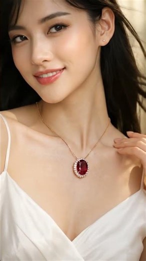 This Ruby Necklace Looks Magical
