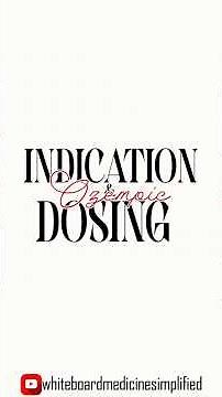 Ozempic (Semaglutide): Indications, Usage & Dosage #shorts