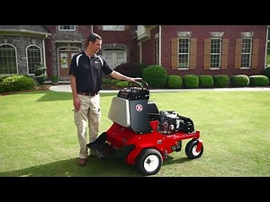 Operating Exmark Stand-on Aerators