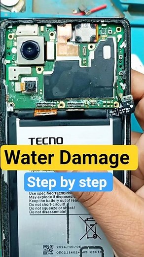 💧Water Damage Phone Repair | Mobile Repair Tutorial Video #smartphone #tech #repair