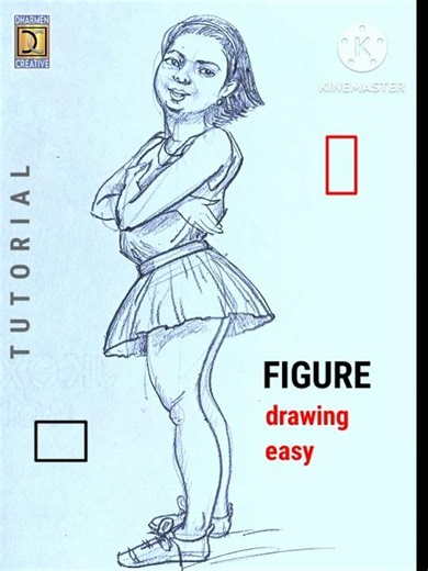 Figure drawing easy✏️ how to draw figure#shorts#short feed#short video#art#viral.