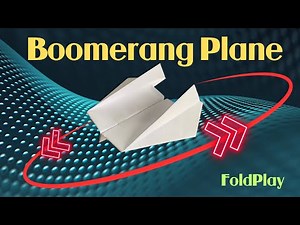 Invisible Boomerang Paper Plane Ver 11 ✈️ Flies Back with A4 Paper!