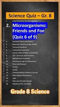 NCERT CBSE Class 8 Science - Chapter 2 Quiz 6: Microorganisms: Friend and Foe - Quiz/Question Answer